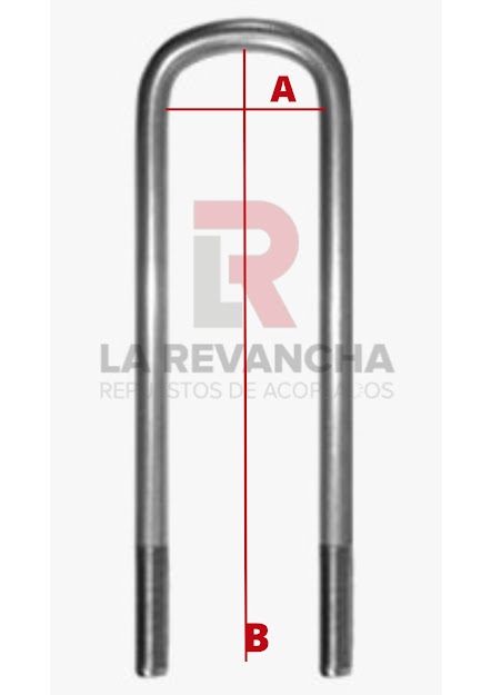 Abrazadera P.Elasticos 80 x 450 x 7/8" 
