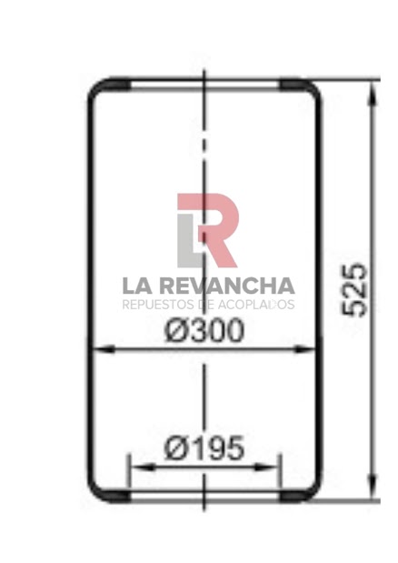 Camara de aire T300-195-525 ''NEUMACARG''