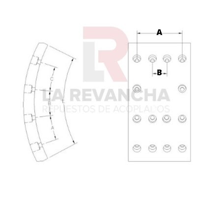 Cinta de freno 7'' FD88-Std ''FRAS-LE'' (18,97mm)