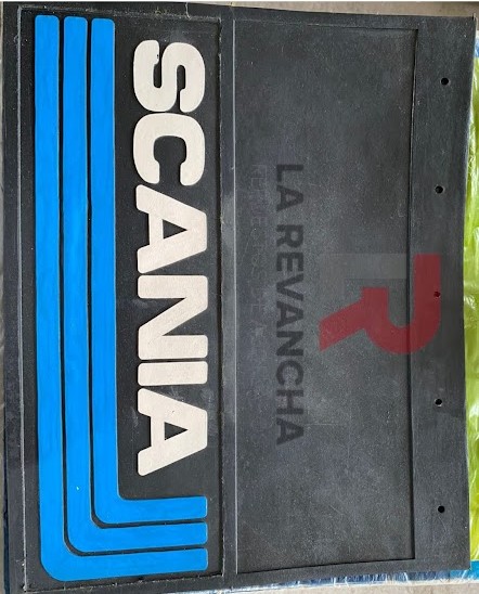 Guardafango de goma SCANIA 620 x 500mm Trasero Largo L.BLANCAS