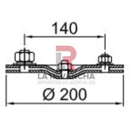 Platina sup. c/tapa P/R170 2 Anclajes. Nº31 (31-170-140-395/435/480/520) ''30024''