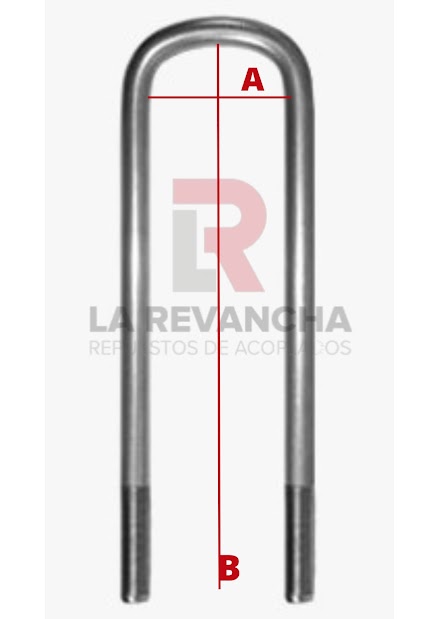 Abrazadera 80 x 190 x 7/8''
