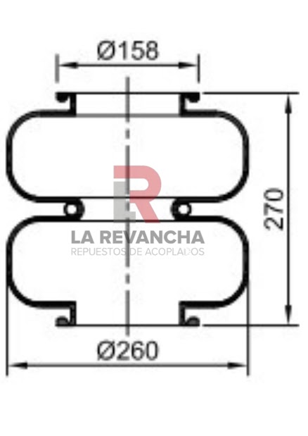 Camara de aire 2C260-260 ''NEUMACARG''