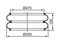 Camara de Aire 2C207-555 C/LABIO "NEUMACARG"